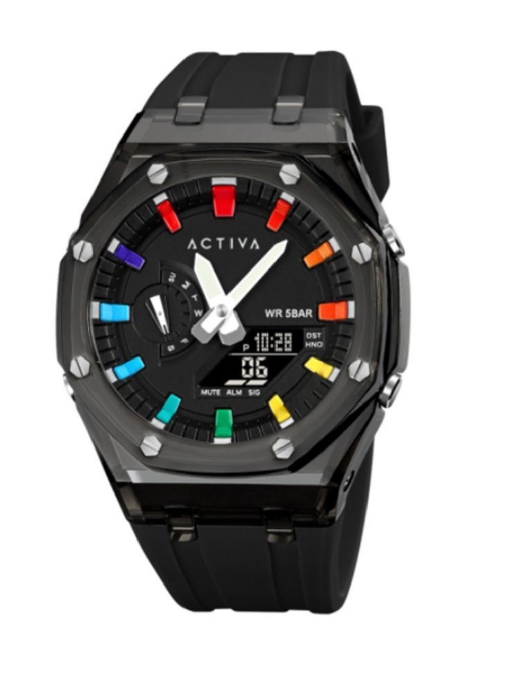 Invicta Activa Kaleido X Invicta Men Digital Watch 44.2mm,Black AIC-ACW2100-006